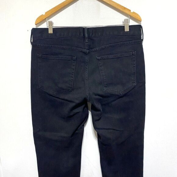 Everlane Jeans Mens‎ 35 X 30 Black Stretch Tapered Leg Heavyweight Denim - Picture 5 of 9